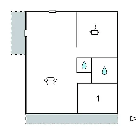 Apartment 1 Bedroom Beautiful In *
